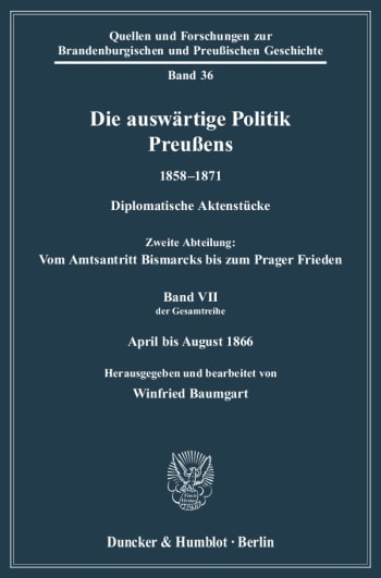 Cover: Die auswärtige Politik Preußens 1858–1871