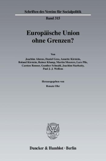 Cover: Europäische Union ohne Grenzen?