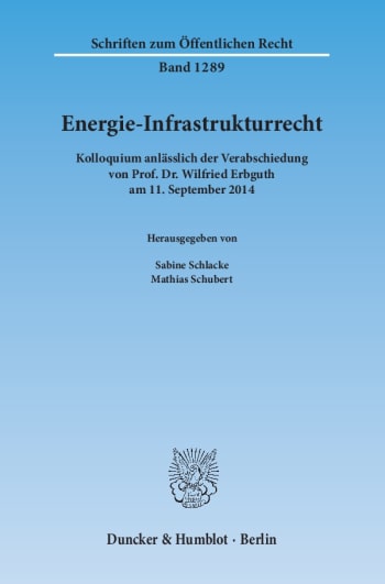 Cover: Energie-Infrastrukturrecht