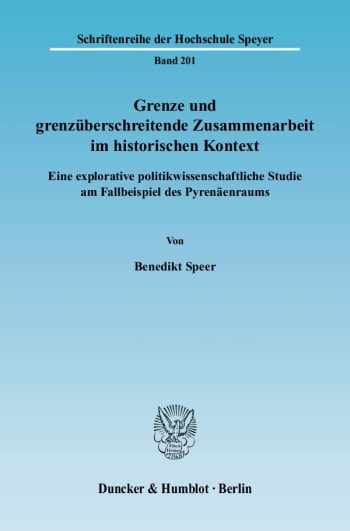 Cover: Grenze und grenzüberschreitende Zusammenarbeit im historischen Kontext