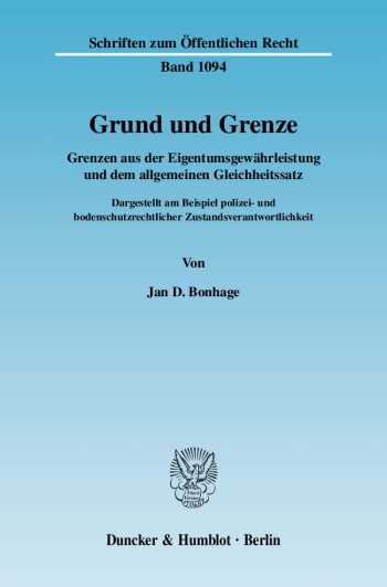 Cover: Grund und Grenze