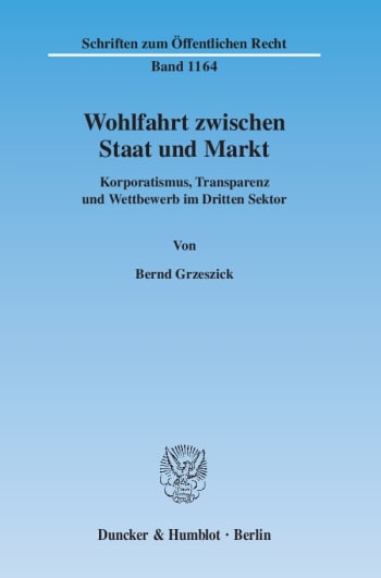 Cover: Wohlfahrt zwischen Staat und Markt