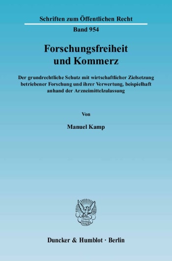 Cover: Forschungsfreiheit und Kommerz