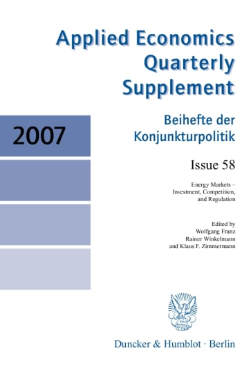 Cover: Energy Markets - Investment, Competition, and Regulation