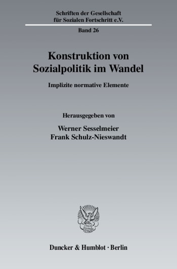 Cover: Konstruktion von Sozialpolitik im Wandel