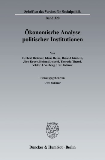 Cover: Ökonomische Analyse politischer Institutionen