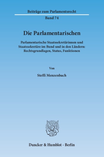 Cover: Die Parlamentarischen