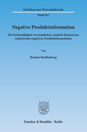 Cover: Negative Produktinformation