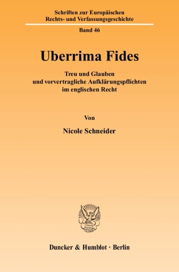 Cover: Uberrima Fides