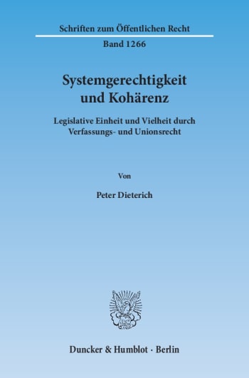 Cover: Systemgerechtigkeit und Kohärenz