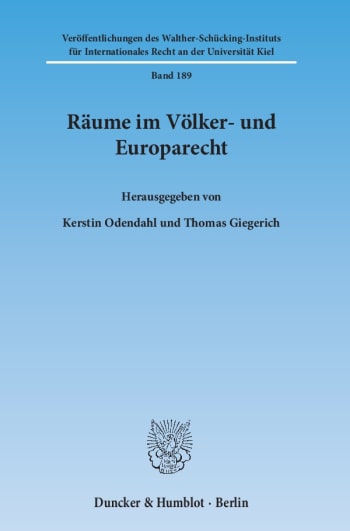 Cover: Räume im Völker- und Europarecht