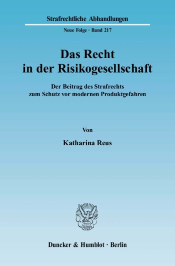 Cover: Das Recht in der Risikogesellschaft