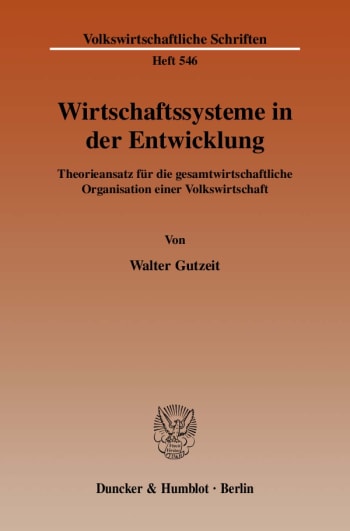 Cover: Wirtschaftssysteme in der Entwicklung