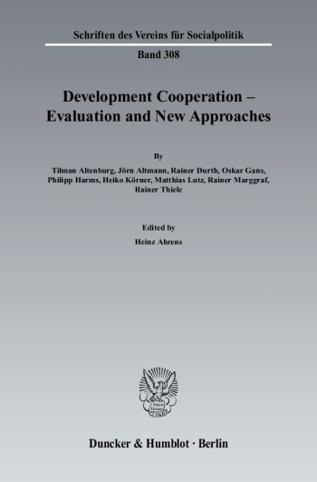 Cover: Development Cooperation - Evaluation and New Approaches