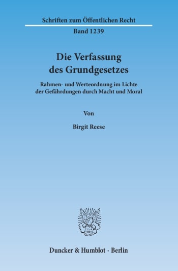 Cover: Die Verfassung des Grundgesetzes