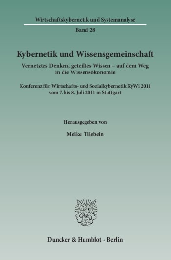 Cover: Kybernetik und Wissensgemeinschaft