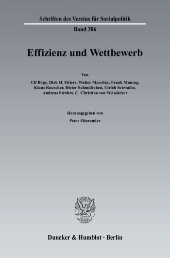 Cover: Effizienz und Wettbewerb