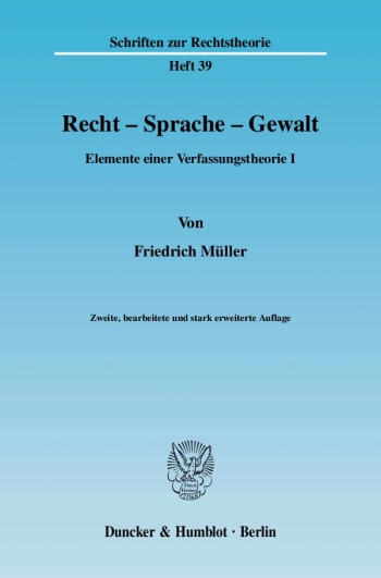 Cover: Recht - Sprache - Gewalt