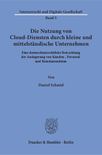 Cover: Die Nutzung von Cloud-Diensten durch kleine und mittelständische Unternehmen