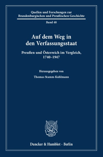 Cover: Auf dem Weg in den Verfassungsstaat