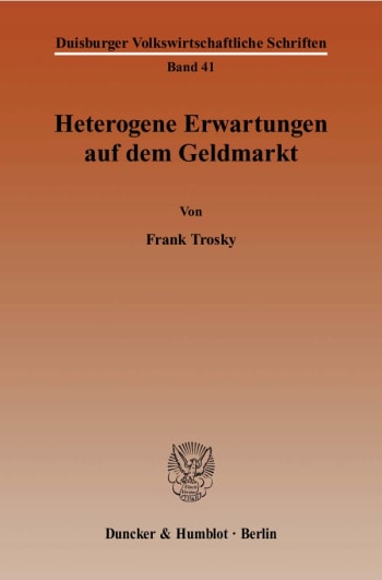 Cover: Heterogene Erwartungen auf dem Geldmarkt