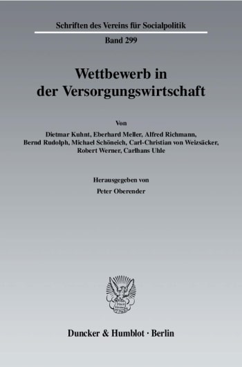 Cover: Wettbewerb in der Versorgungswirtschaft