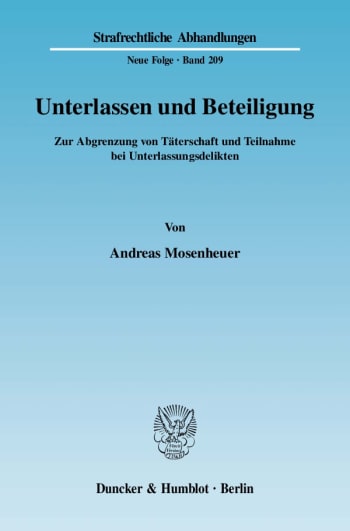 Cover: Unterlassen und Beteiligung