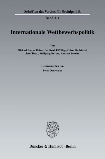 Cover: Internationale Wettbewerbspolitik