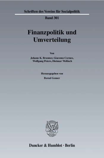 Cover: Finanzpolitik und Umverteilung