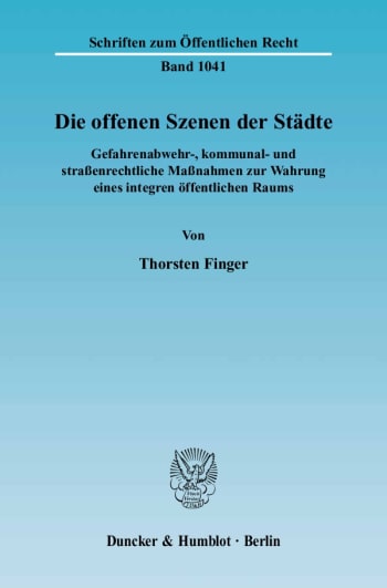 Cover: Die offenen Szenen der Städte