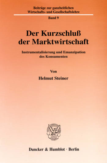 Cover: Der Kurzschluß der Marktwirtschaft