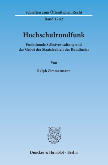 Cover: Hochschulrundfunk