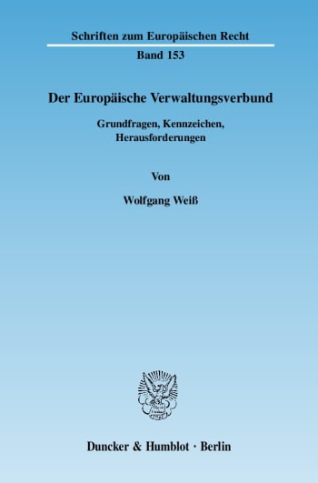 Cover: Der Europäische Verwaltungsverbund