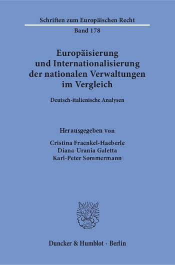 Cover: Europäisierung und Internationalisierung der nationalen Verwaltungen im Vergleich