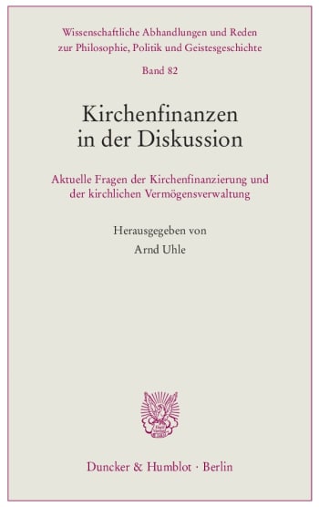 Cover: Kirchenfinanzen in der Diskussion