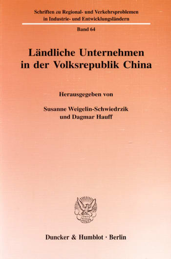 Cover: Ländliche Unternehmen in der Volksrepublik China