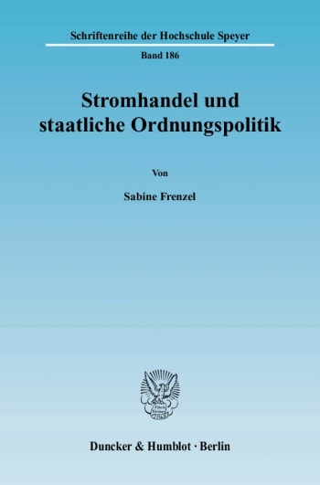 Cover: Stromhandel und staatliche Ordnungspolitik