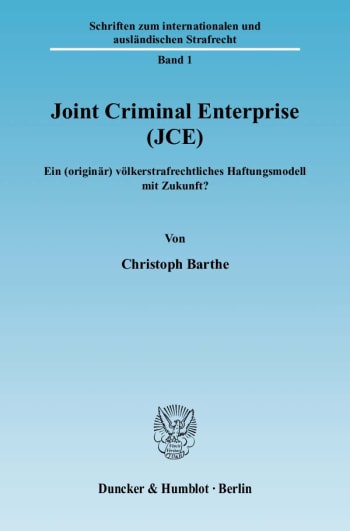 Cover: Joint Criminal Enterprise (JCE)