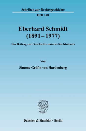 Cover: Eberhard Schmidt (1891–1977)