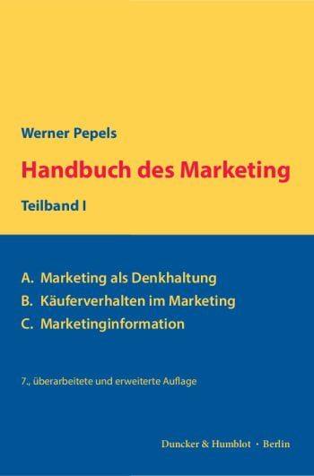 Cover: Handbuch des Marketing, Teilband III