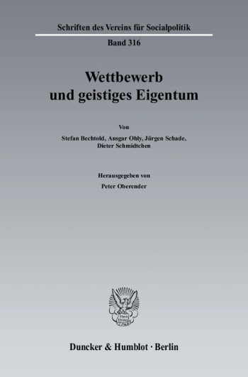 Cover: Wettbewerb und geistiges Eigentum