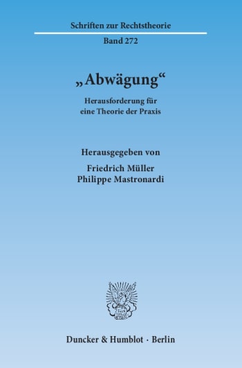 Cover: »Abwägung«