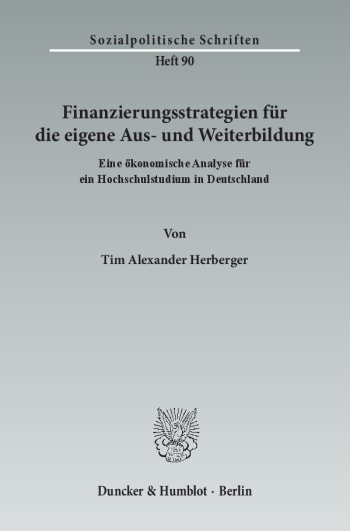 Cover: Finanzierungsstrategien für die eigene Aus- und Weiterbildung