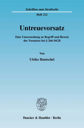 Cover: Untreuevorsatz