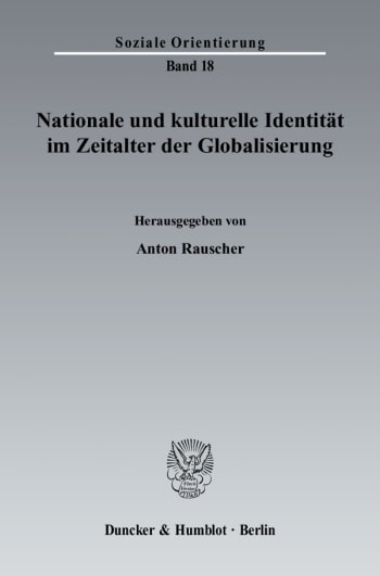 Cover: Nationale und kulturelle Identität im Zeitalter der Globalisierung