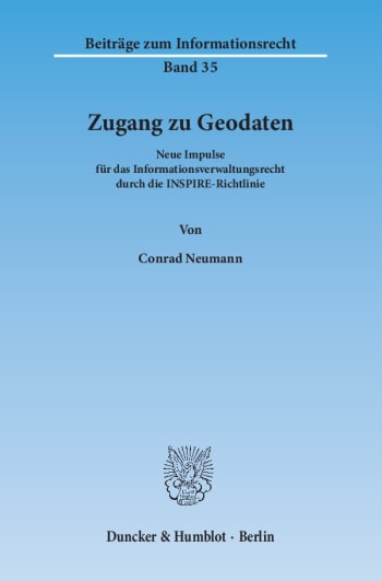 Cover: Zugang zu Geodaten