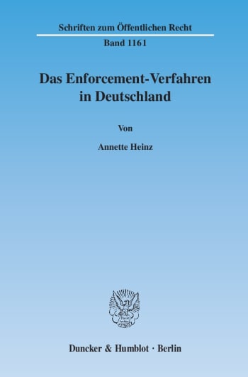 Cover: Das Enforcement-Verfahren in Deutschland