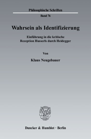 Cover: Wahrsein als Identifizierung