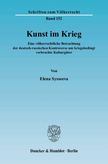 Cover: Kunst im Krieg