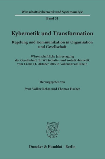 Cover: Kybernetik und Transformation